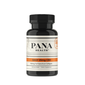 PANA Health® Daily Full Spectrum CBD Softgels 25mg or 50mg